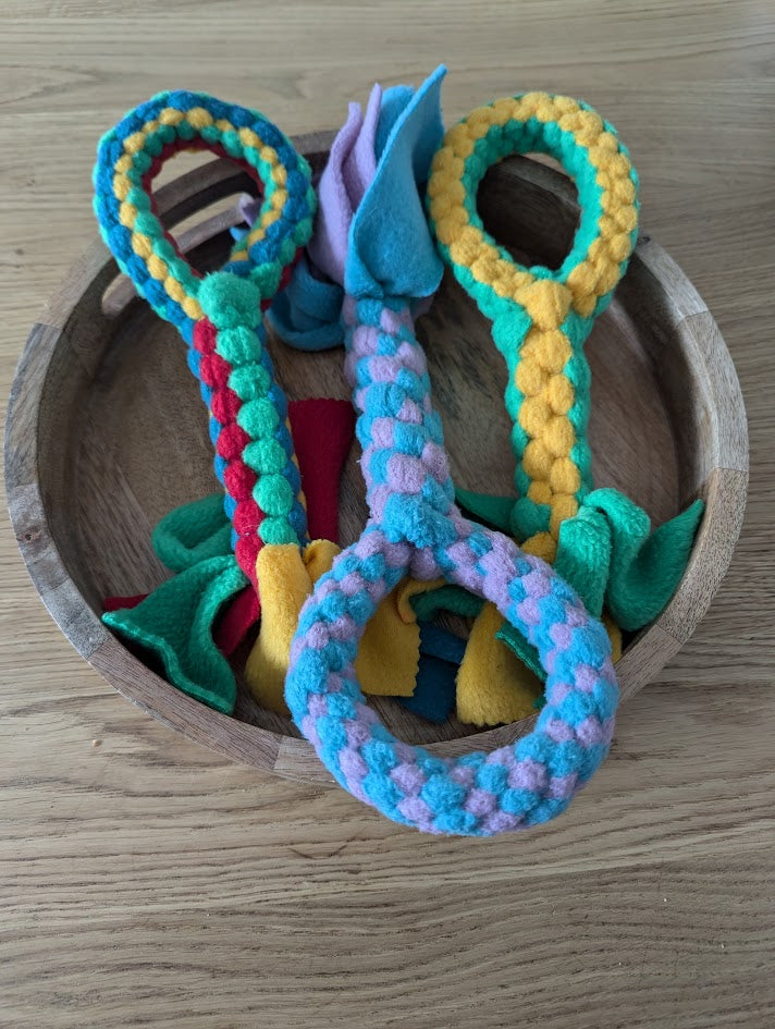 Handcrafted round tuggie - made to order