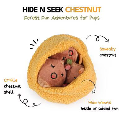 Chestnut hide-and-seek toy