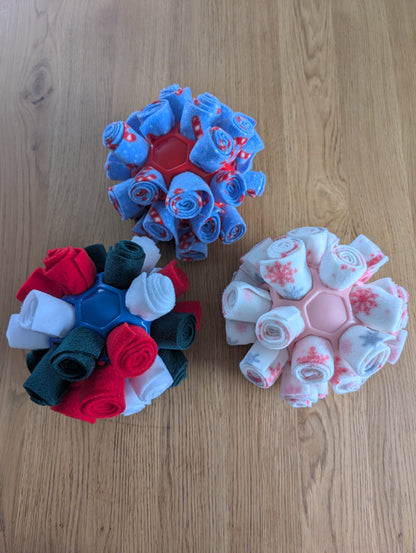 Handcrafted Christmas cage shredding ball - large - ready to ship