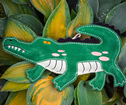 Clive the Crocodile eco dog toy