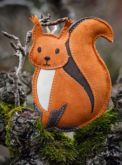 Hazel the Red Squirrel eco dog toy