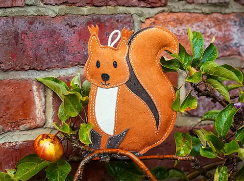 Hazel the Red Squirrel eco dog toy