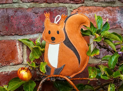 Hazel the Red Squirrel eco dog toy