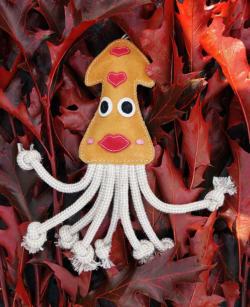 Karen the Squid eco dog toy