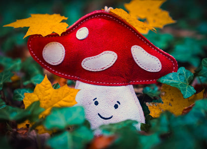 Marie the Mushroom eco dog toy