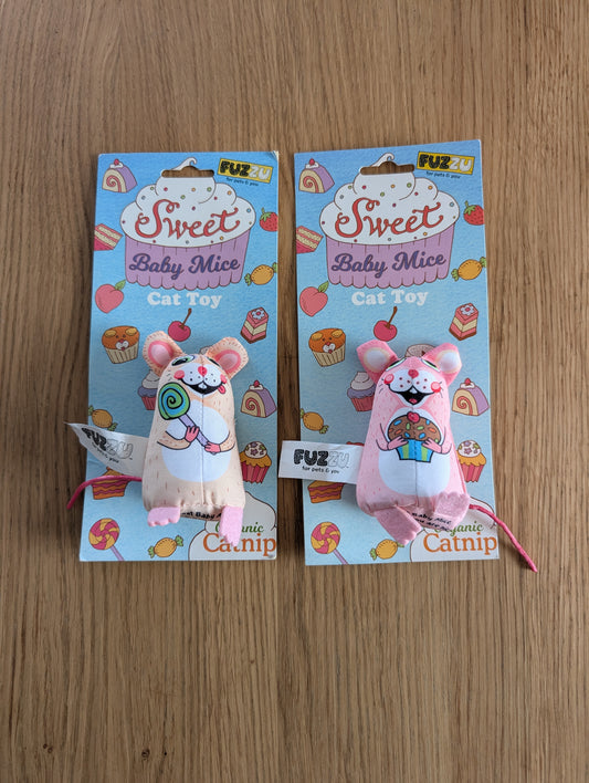 Sweet Baby Mice catnip cat toy