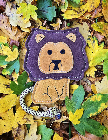 Howard the Lion shaped Tough Eco Dog Toy